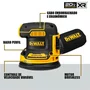 Lixadeira Roto Orbital 5" 125Mm Dewalt DCW210B 20V Max* Xr Li-Ion Brushless S/Bateria S/Carregador