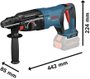 Martelete Perfurador Rompedor À Bateria 18V Gbh 18V-26 D  Professional - Bosch 0611916001
