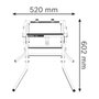 Mesa Móvel Para Serra Circular De Bancada Gta 600 Bosch 0601B220G0