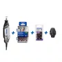 Micro Retífica 3000 127V + Kit c/ 31 Acessórios + Kit Lixa + Mandril Dremel