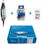 Micro Retifica 3000 220v + Kit de 16 Acessórios Mk734 + 20 Discos Dc420 Dremel