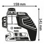 Nível A Laser 120 Metros 360º Gll 3-80 C + Tripé Bt 150 Professional - Bosch 0601063306