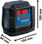 Nível A Laser Verde 12 Metros 2 Linhas Gll 12-22G Bosch 0601065320