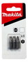 Pacote C/ 3 Pcs Bits Fenda 25Mm Sl0.6X4.5 Makita B23525