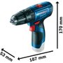 Parafusadeira E Furadeira De Impacto Bosch À Bateria Gsb 120-Li Com Bateria E Carregador Rápido 06019G81E1 Parafusadeira E Furadeira De Impacto Bosch À Bateria Gsb 120-Li Com Bateria E Carregador Rápido 06019G81E1
