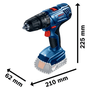 Parafusadeira/Furadeira À Bateria 18V Gsr 180 Li - Bosch 06019F81E0 Parafusadeira/Furadeira À Bateria 18V Gsr 180 Li - Bosch 06019F81E0