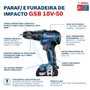 Parafusadeira/Furadeira De Impacto Gsb 18V 50 Com 2 Baterias, Carregador E Maleta - Bosch  06019H51E0