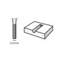 Fresa Escareador Dremel 9902 2,4Mm (3/32) Para Esculpir De Ponta Quadrada  2615009902