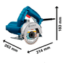 Serra Mármore Titan Gdc 150 1500W 127V Bosch 06015486D0
