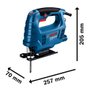 Serra Tico-Tico Gst 680 500W 220V Com Lâmina De Corte Bosch 06015B40E0