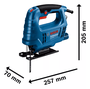 Serra Tico-Tico Gst 680 500W 110V Com Lâmina De Corte Bosch 06015B40D0