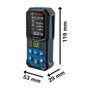 Trena Laser Verde Glm 50-27 Cg Com Bluetooth Bosch 0601072U00