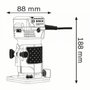Tupia De Palma Bosch Gkf 550 - 550W Professional 110V 06016A00D0